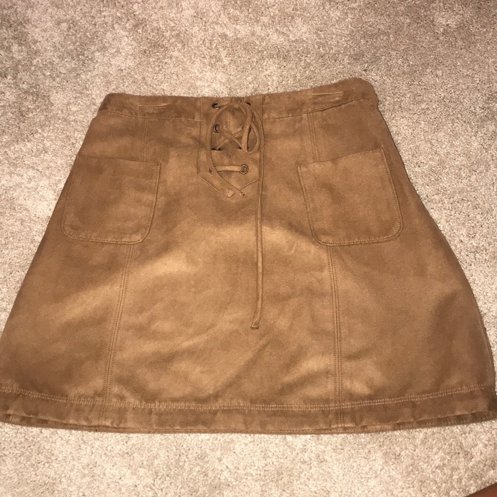 Hollister brown skirt